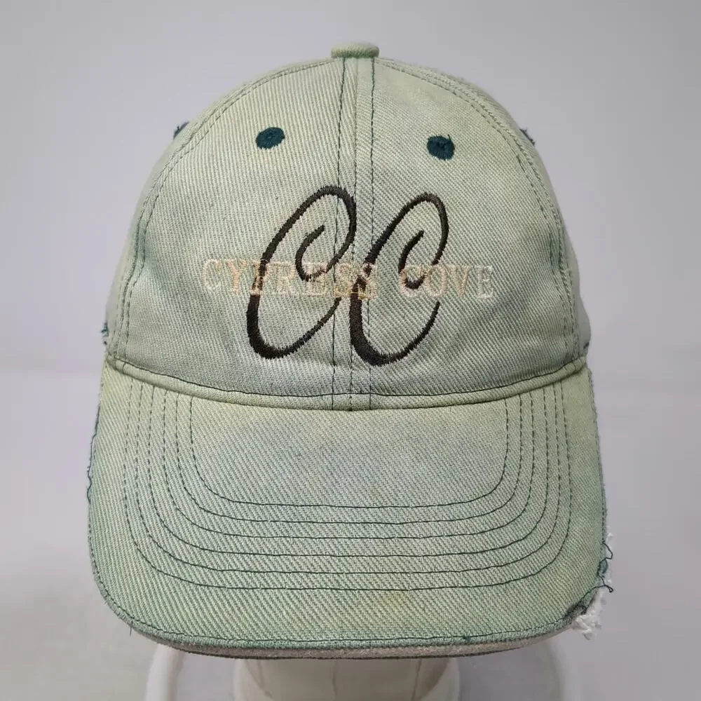 Oki Wear Baseball Cap Green One Size Cypress Cove CC Embroidered Slideback Hat